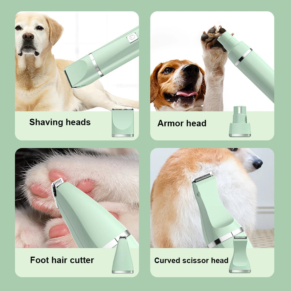 Dog Clipper 3 in 1 Pet Electric Hair Shaver with Cat Nail Grinder Trimmer Dog'S Haircut Grooming Tools Cat Claw Cutter